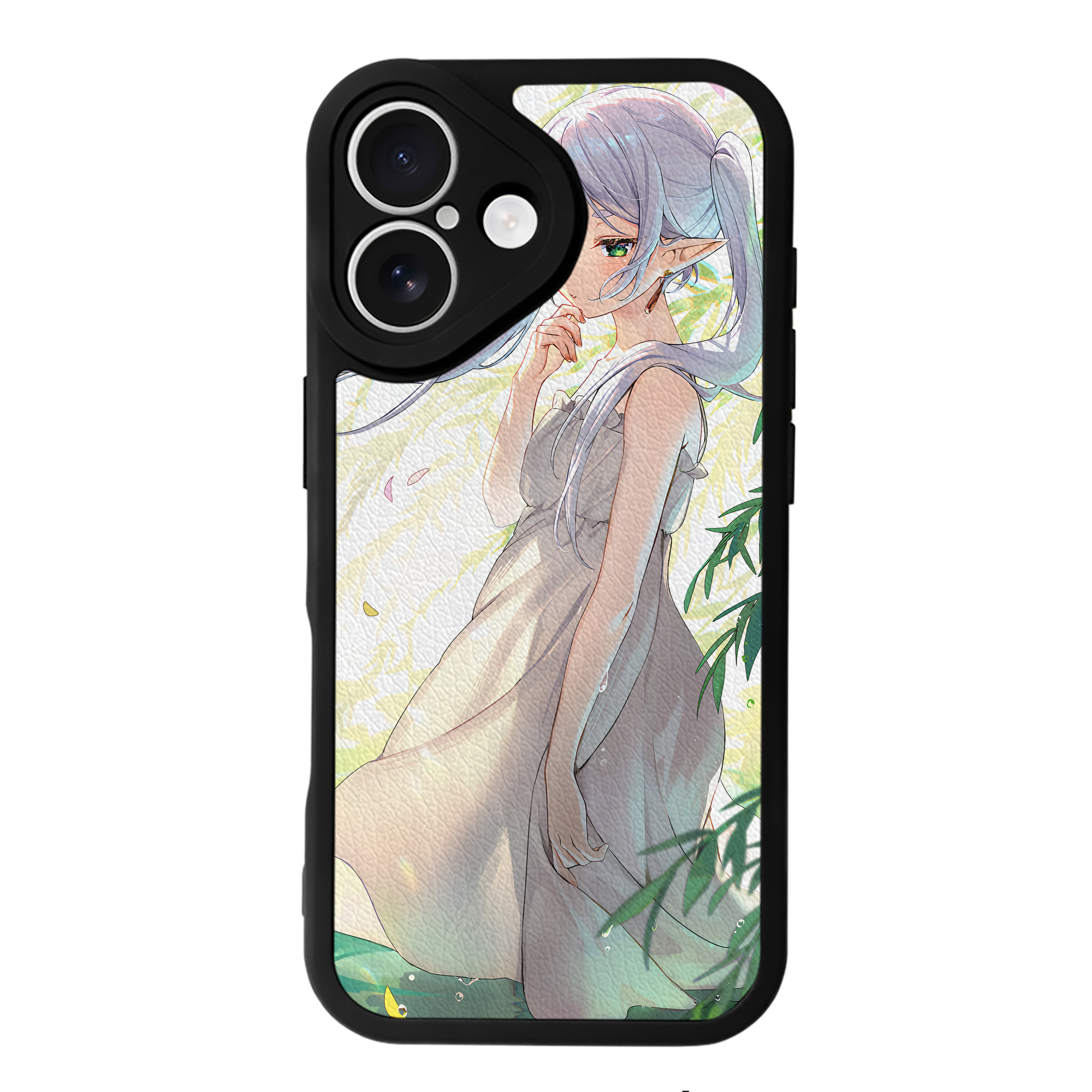 （画像用） 葬送のフリーレン Frieren 【iPhone 16シリーズ対応】シリコンスマホケース（レザー調） 材質：シリコン